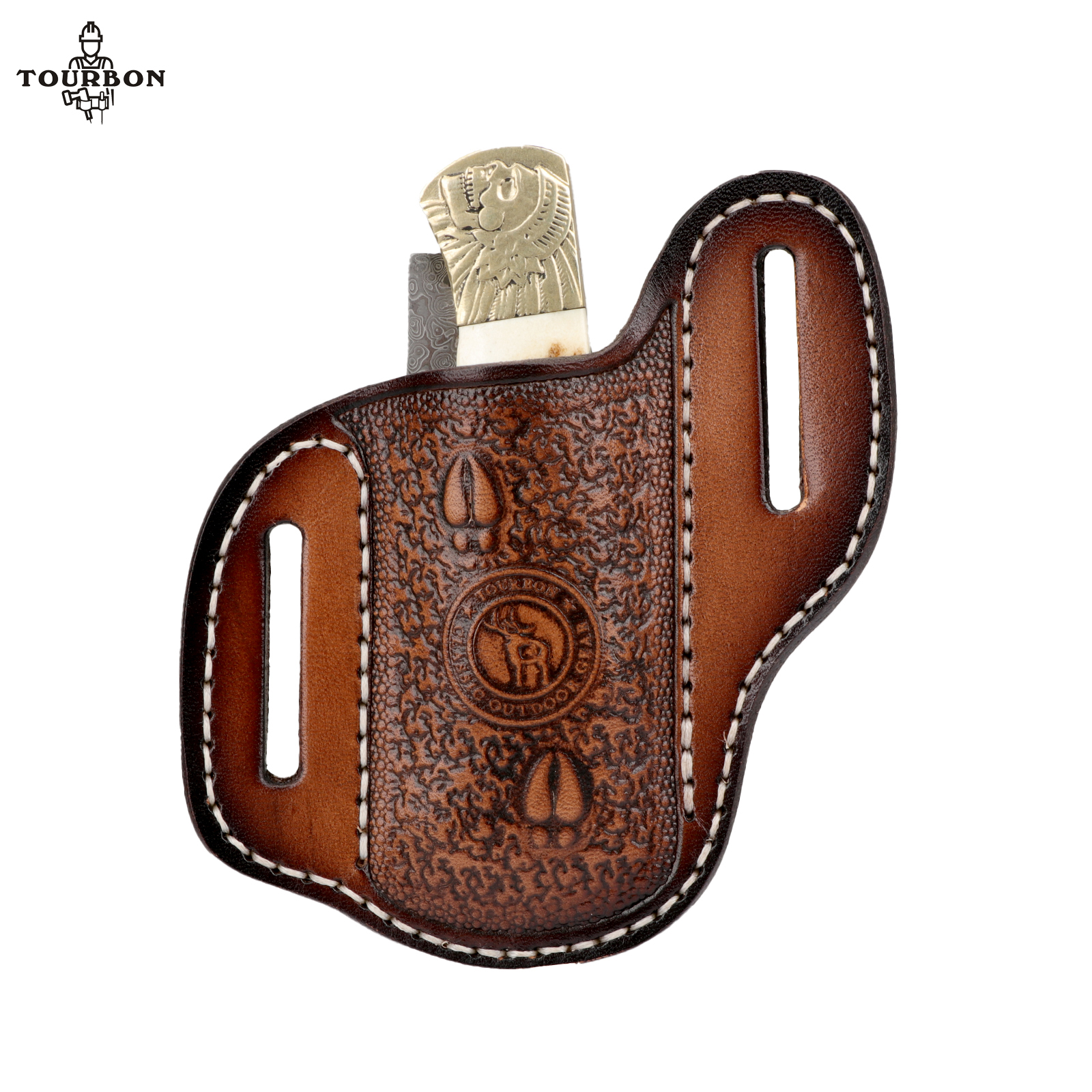 Edc Everyday Carry Knives - Tourbon Carve Leather Folding Knife Sheath