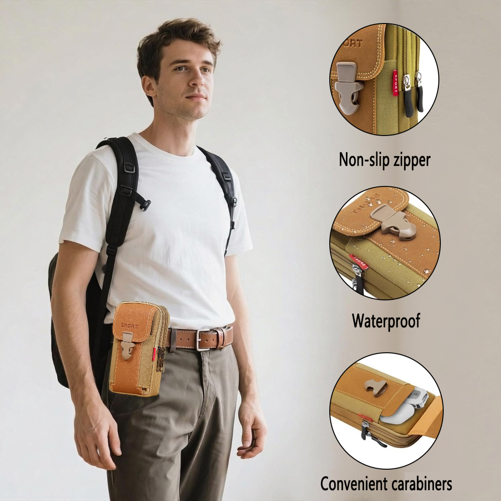 Edc Everyday Carry Bag - TRALOW Multi Pocket EDC Waist Bag