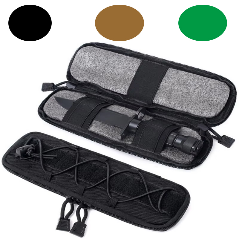 Edc Everyday Carry Knives - Tactical Belt Bag Knife Flashlight Storage