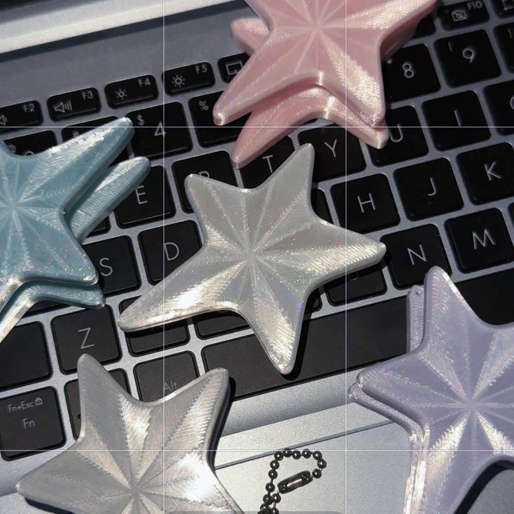 3D Star Cable Winder, Y2K Cute - Cable Winder Keychain ulasan dan harga