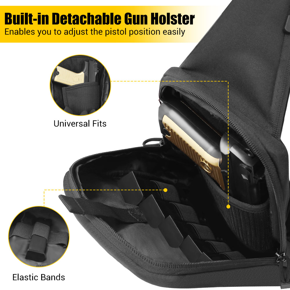 Tactical Pistol Gun Bag Concea - Edc Pistol Carry Bag ulasan dan harga