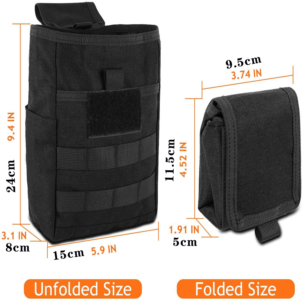 Foldable Molle Dump Drop Pouch - Edc Carry Box ulasan dan harga