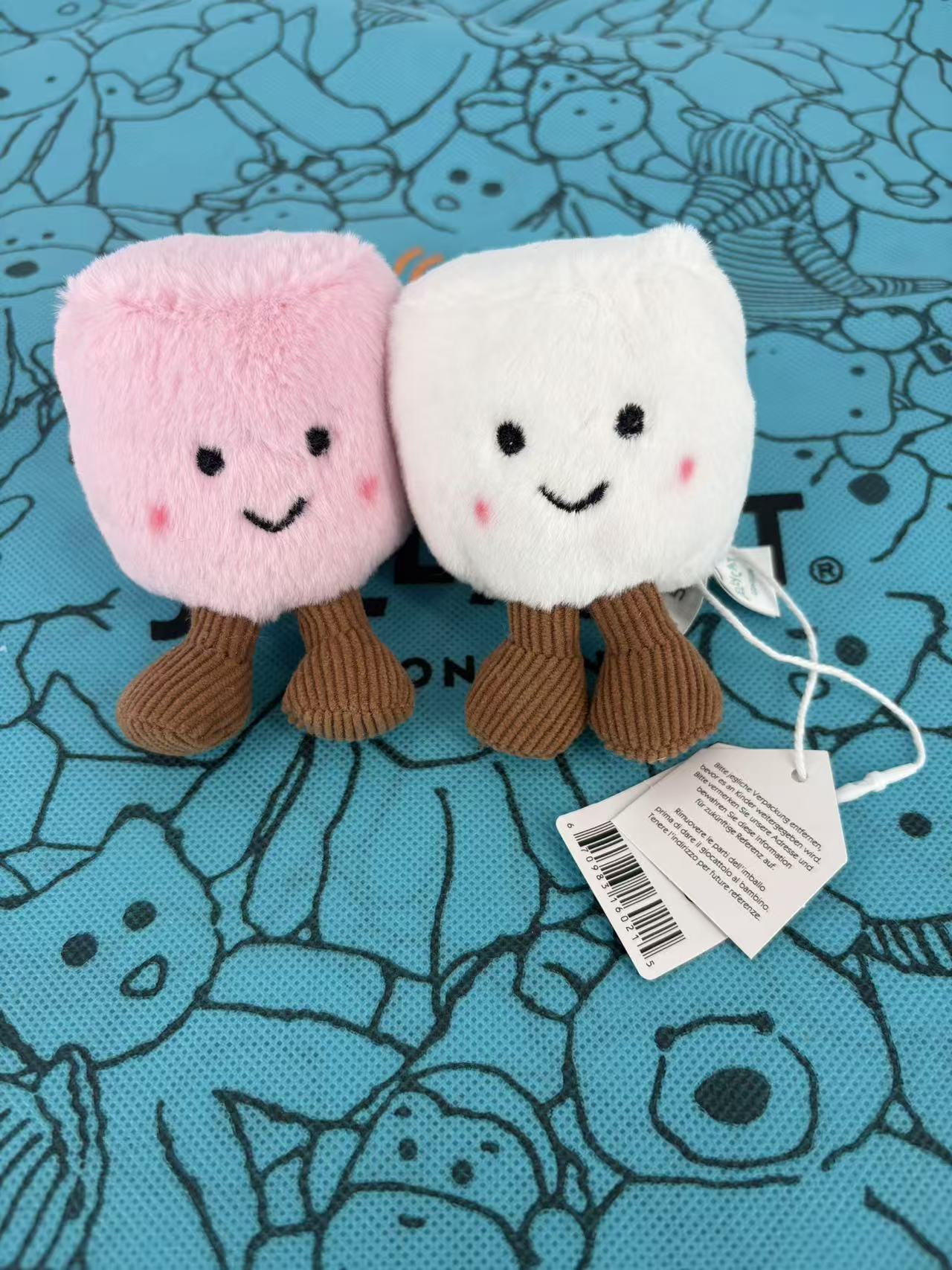 Plush Cotton Cat Candy Two Ton - Carabiner Keychain ulasan dan harga