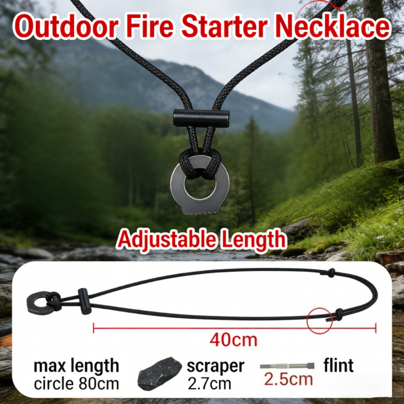 New Portable Paracord Survival - Ferro Rod Striker ulasan dan harga