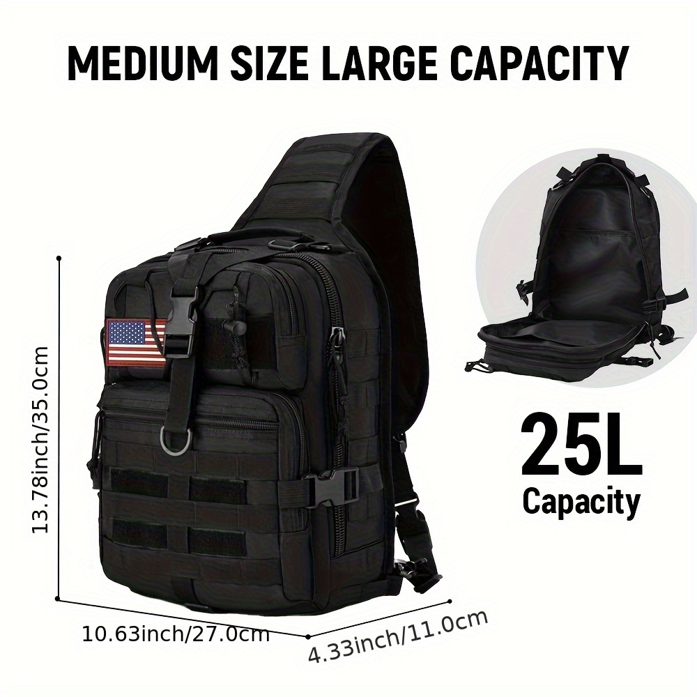 1pc 6.6gal Tactical Sling Back - Edc Everyday Carry Bag ulasan dan harga