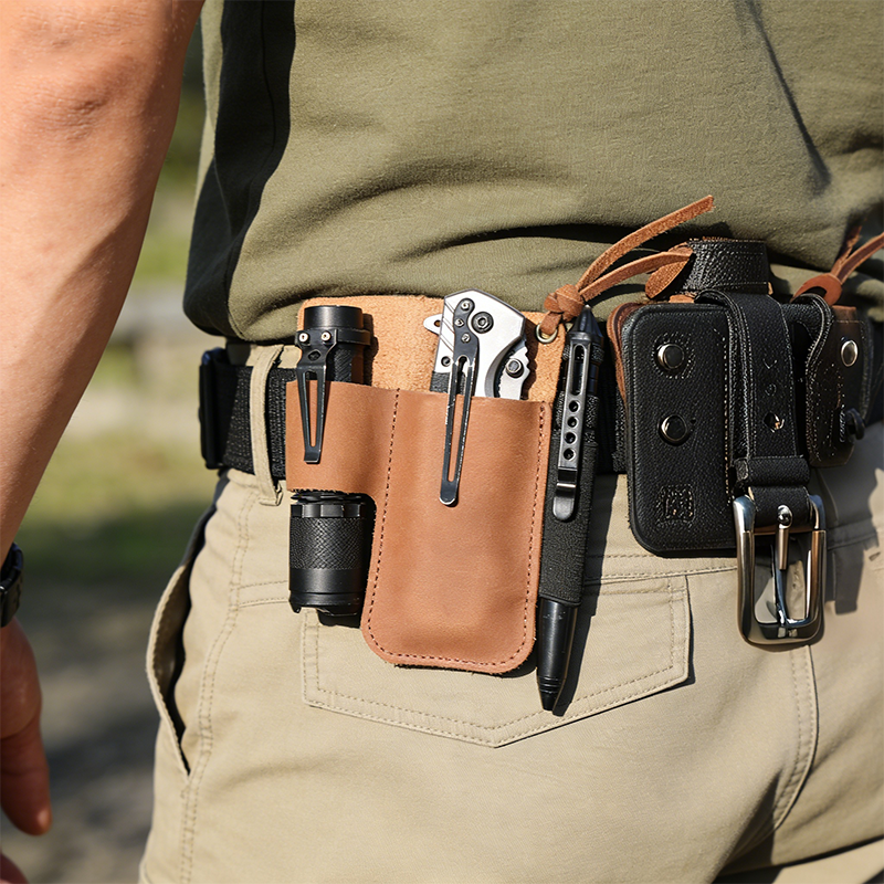 EDC Leather Flashlight Tool Ho - Edc Carry Box ulasan dan harga