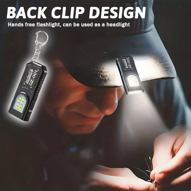 USB Rechargeable Hands-Free Fl - Keychain Flashlight ulasan dan harga