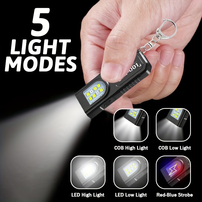 USB Rechargeable Hands-Free Fl - Keychain Flashlight ulasan dan harga