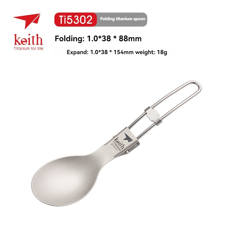 Keith Titanium Tableware Spoon - Edc Everyday Carry Knives ulasan dan harga
