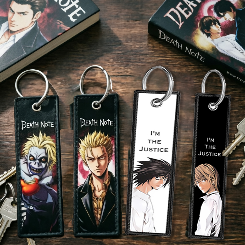 Death Note Ryuuku Ryuk Rem Emb - Carabiner Keychain ulasan dan harga