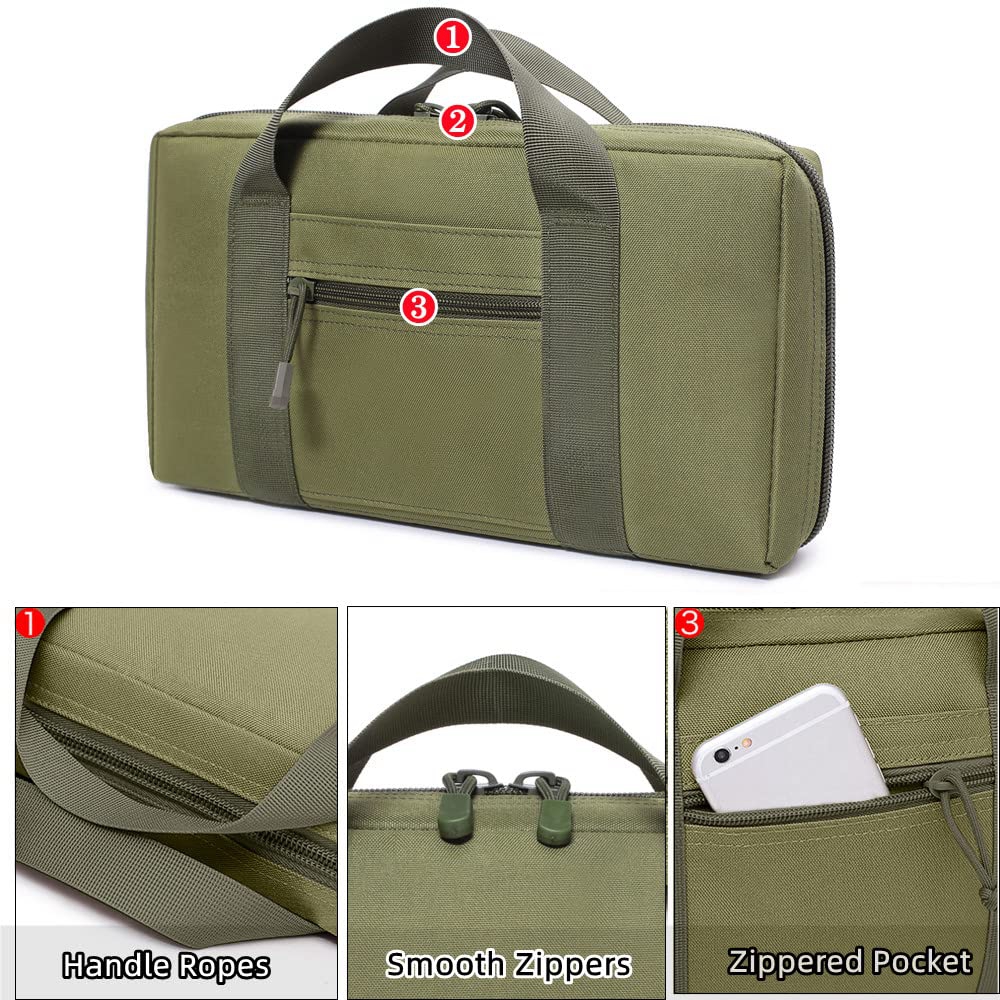Tactical Pistol Range Bag Gun  - Edc Pistol Carry Bag ulasan dan harga