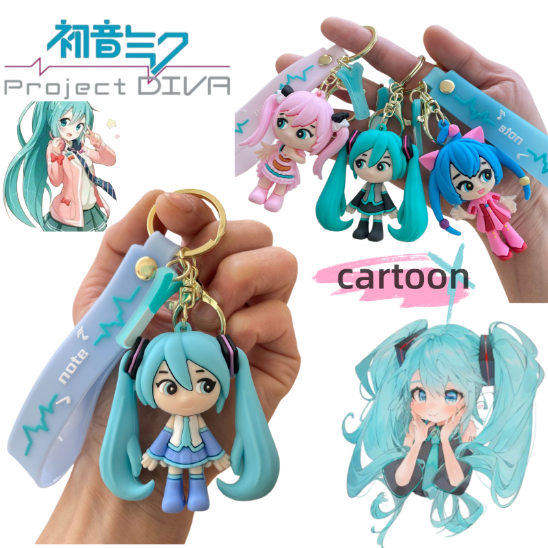 Hatsune Miku Keychain New Crea - Carabiner Keychain ulasan dan harga