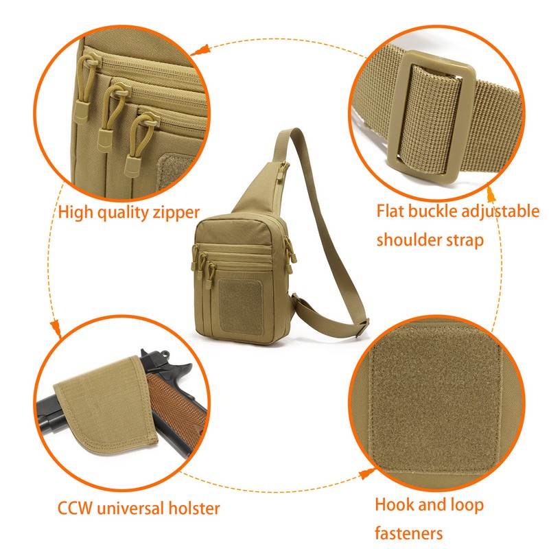 EDC 1000D Tactical Chest Bag P - Edc Concealed Carry Backpack ulasan dan harga