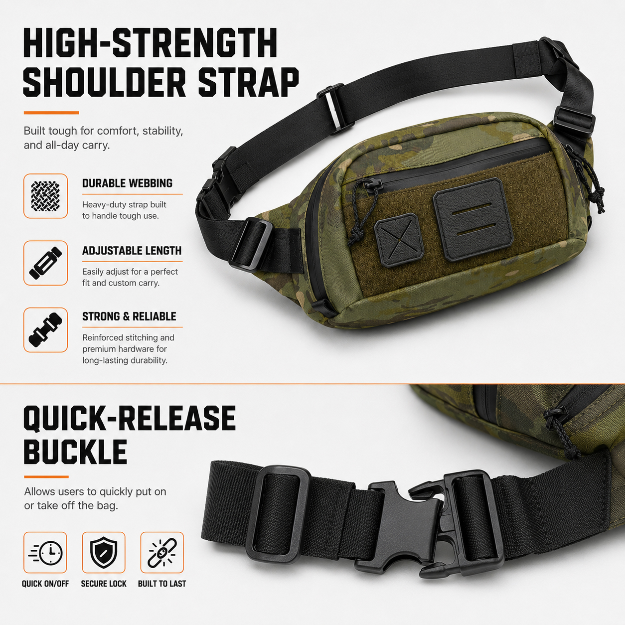 Tactical Waist Bag EDC Sling P - Edc Carry Bag For Men ulasan dan harga