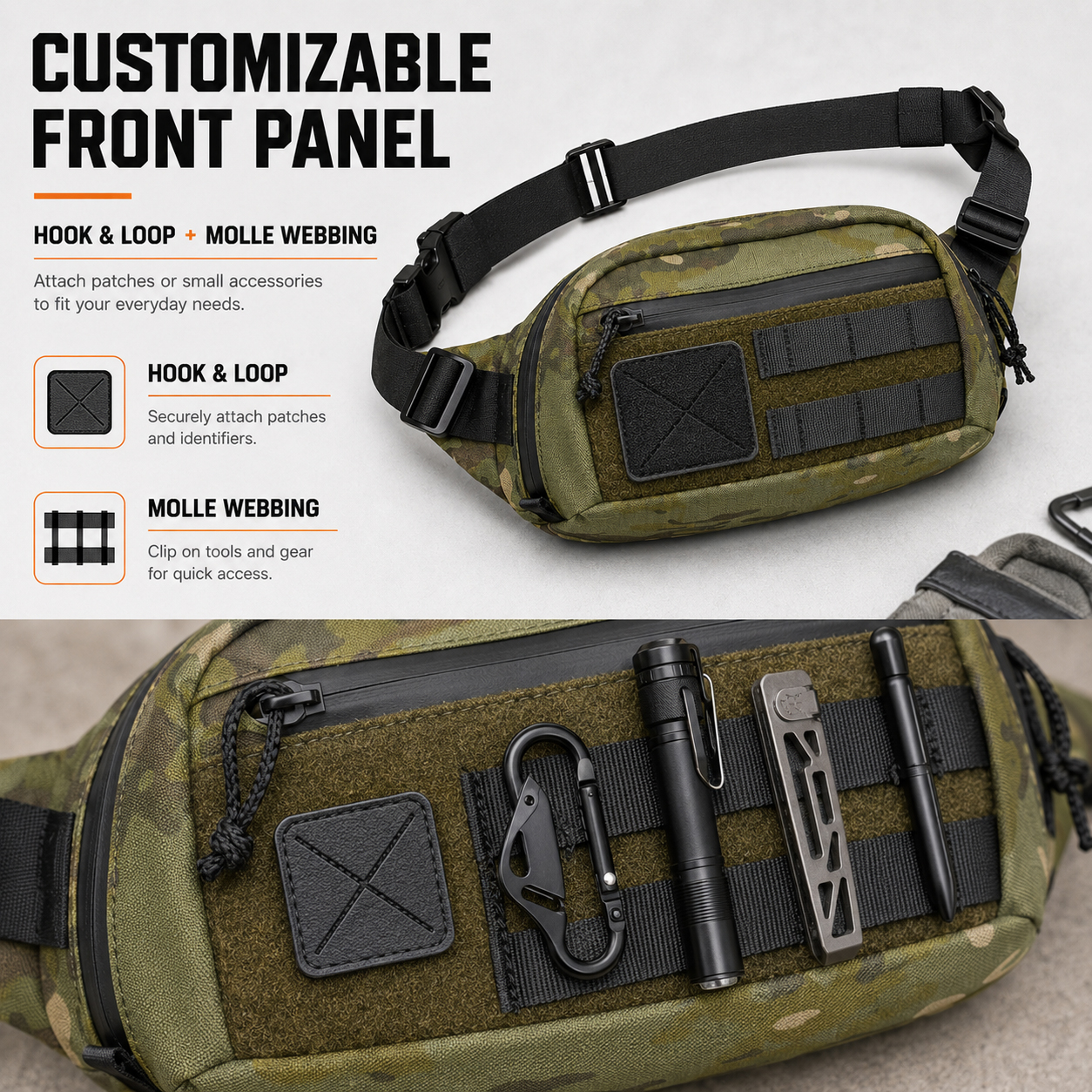 Tactical Waist Bag EDC Sling P - Edc Carry Bag For Men ulasan dan harga