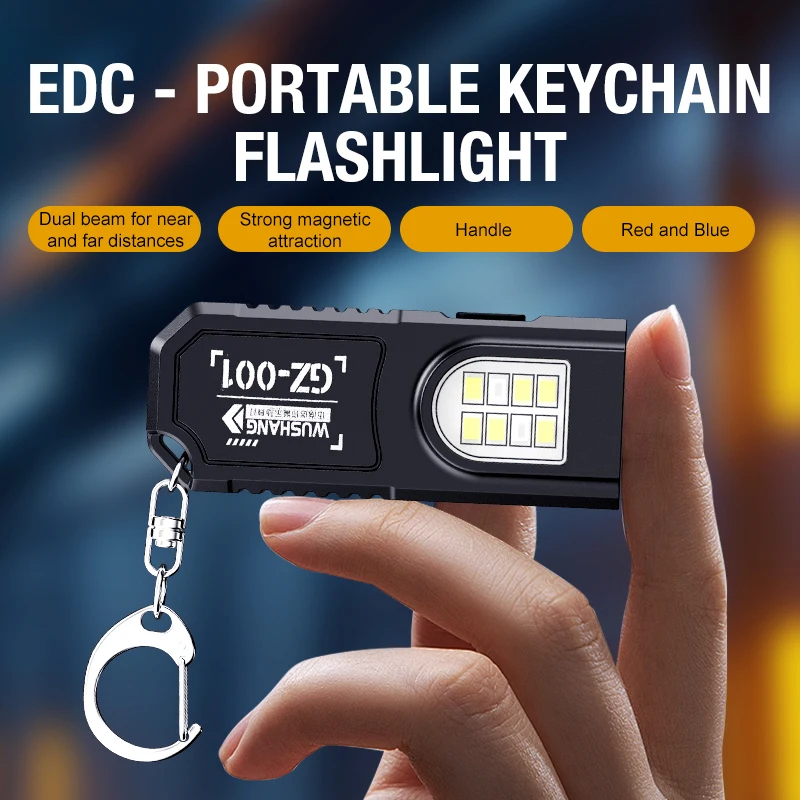 Portable Waist Hanging Keychai - Keychain Flashlight ulasan dan harga