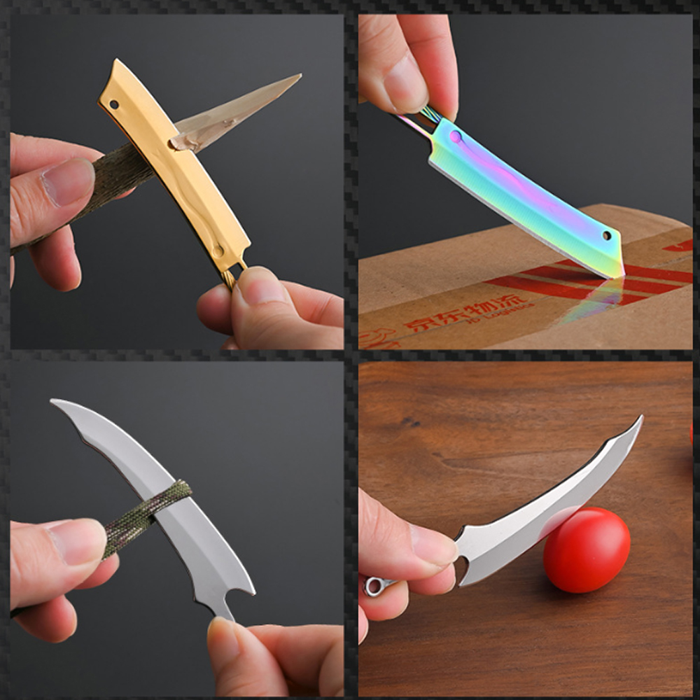 Titanium Mini Knife - Portable - Everyday Carry (Edc) Knife ulasan dan harga