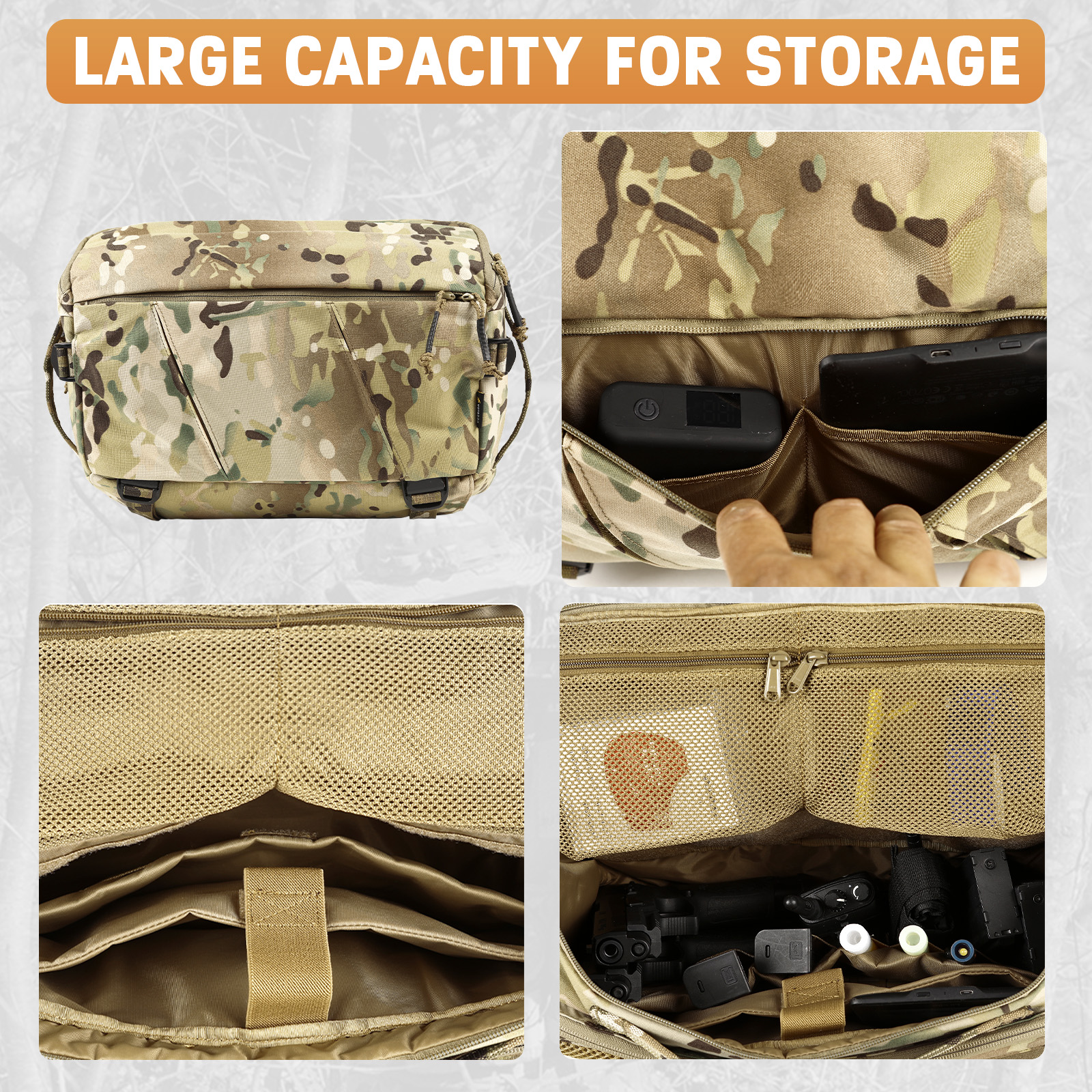 VOTAGOO 13L Tactical Sling Bag - Edc Concealed Carry Backpack ulasan dan harga