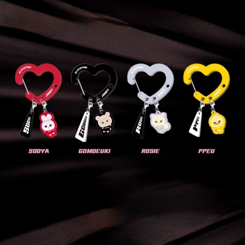 Black Pink Lovely Acrylic Fan‑ - Carabiner Keychain ulasan dan harga