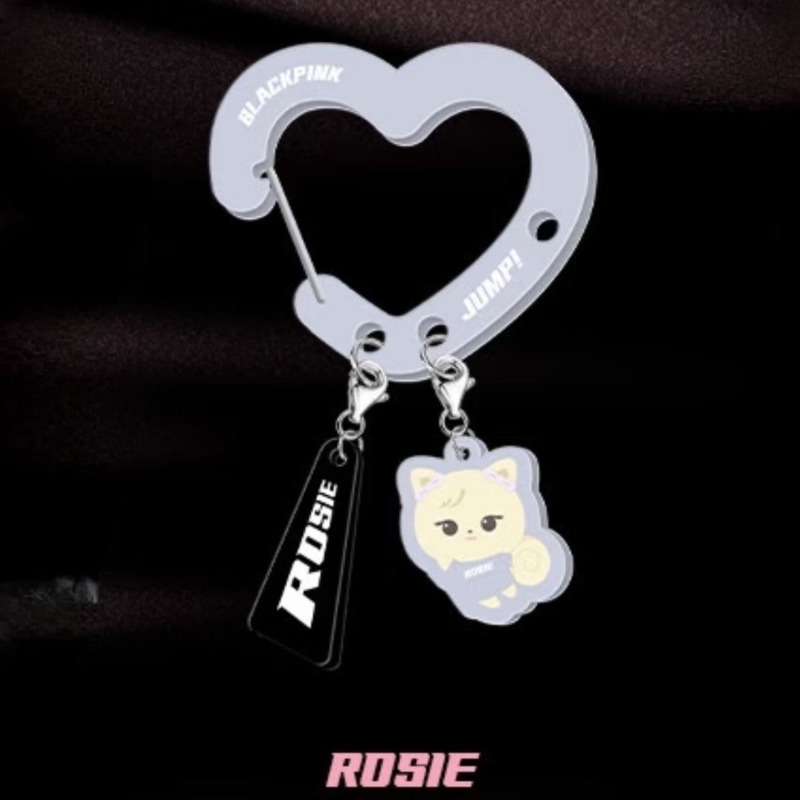 Black Pink Lovely Acrylic Fan‑ - Carabiner Keychain ulasan dan harga
