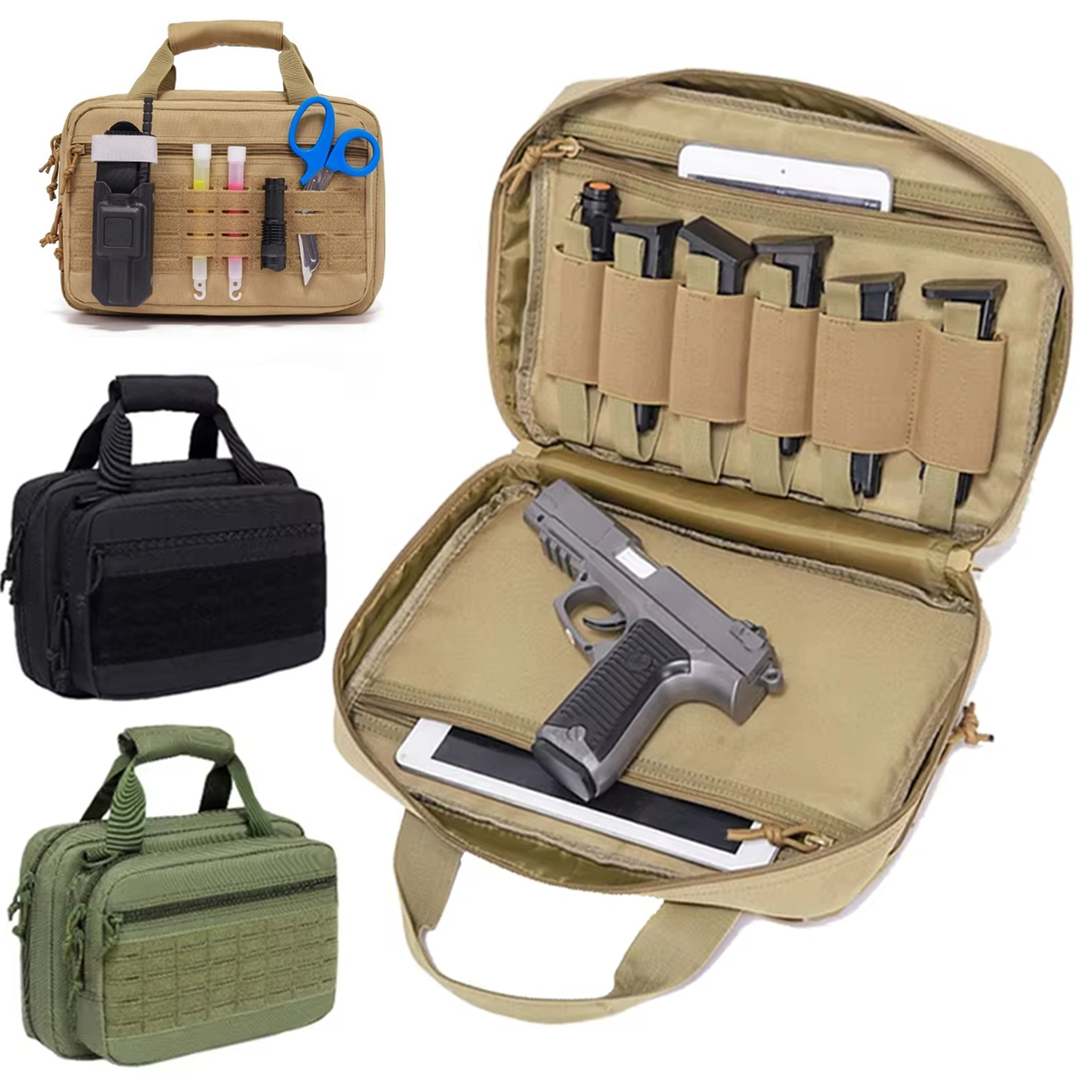 Tactical Pistol Case Gun Bag S - Edc Pistol Carry Bag ulasan dan harga