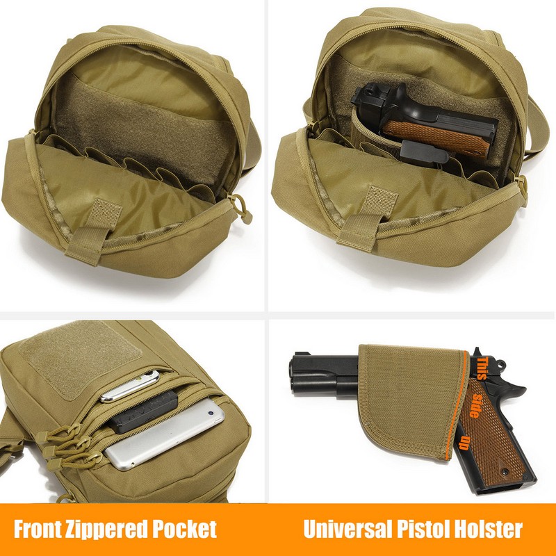 New Tactical Chest Bag Pistol  - Edc Concealed Carry Backpack ulasan dan harga