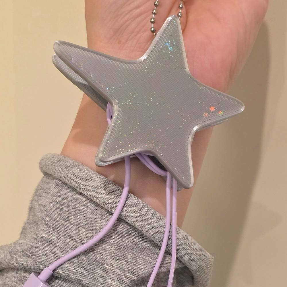 Cute 3D Star Cable Winder, Sty - Cable Winder Keychain ulasan dan harga