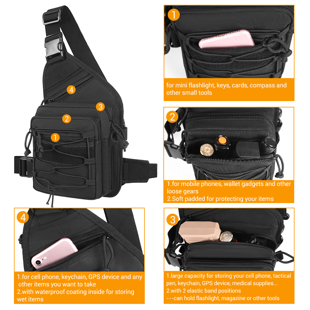 Tactical Gun Bag EDC Shoulder  - Edc Concealed Carry Backpack ulasan dan harga