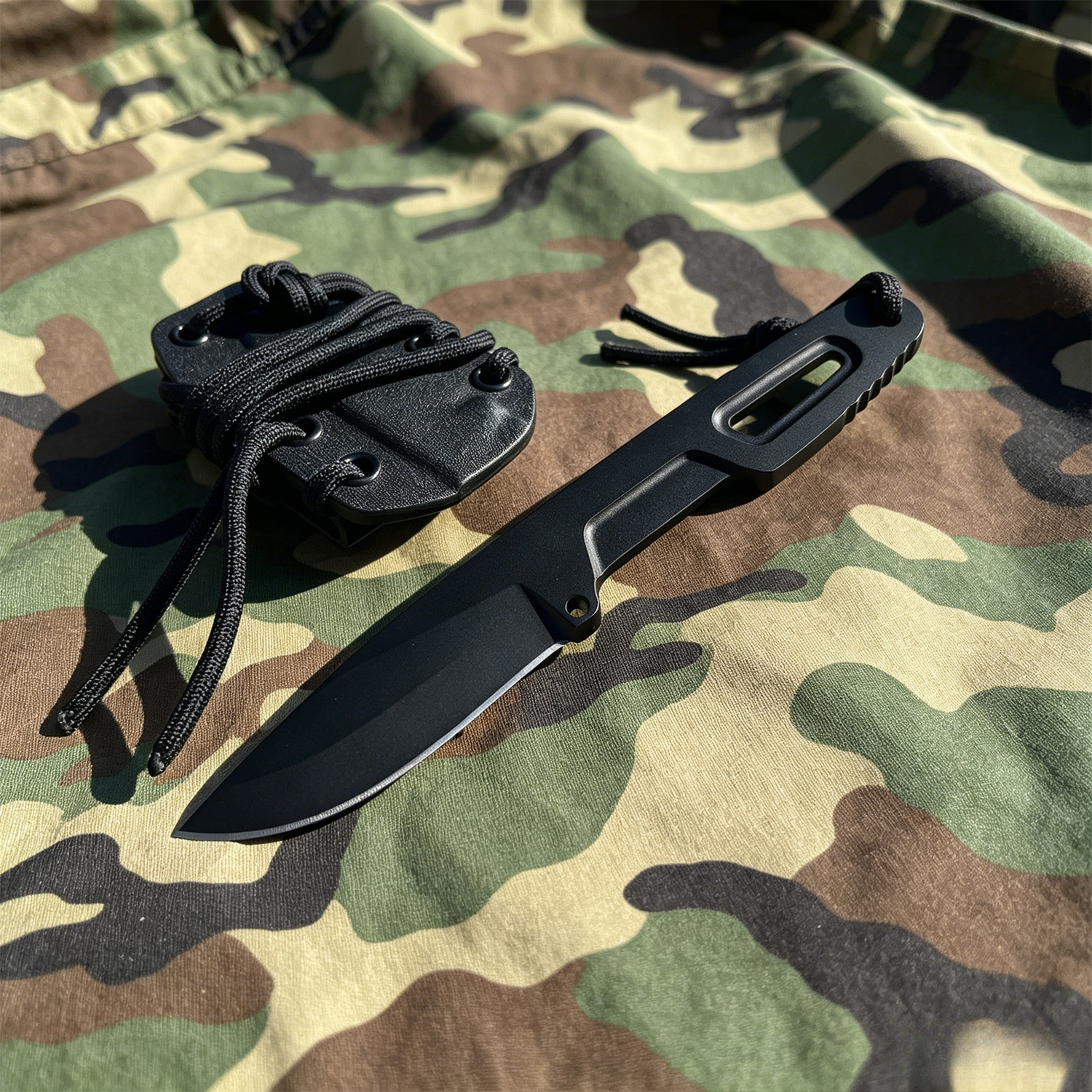 Black Oxide 7Cr13Mov Steel Ful - Everyday Carry (Edc) Knife ulasan dan harga
