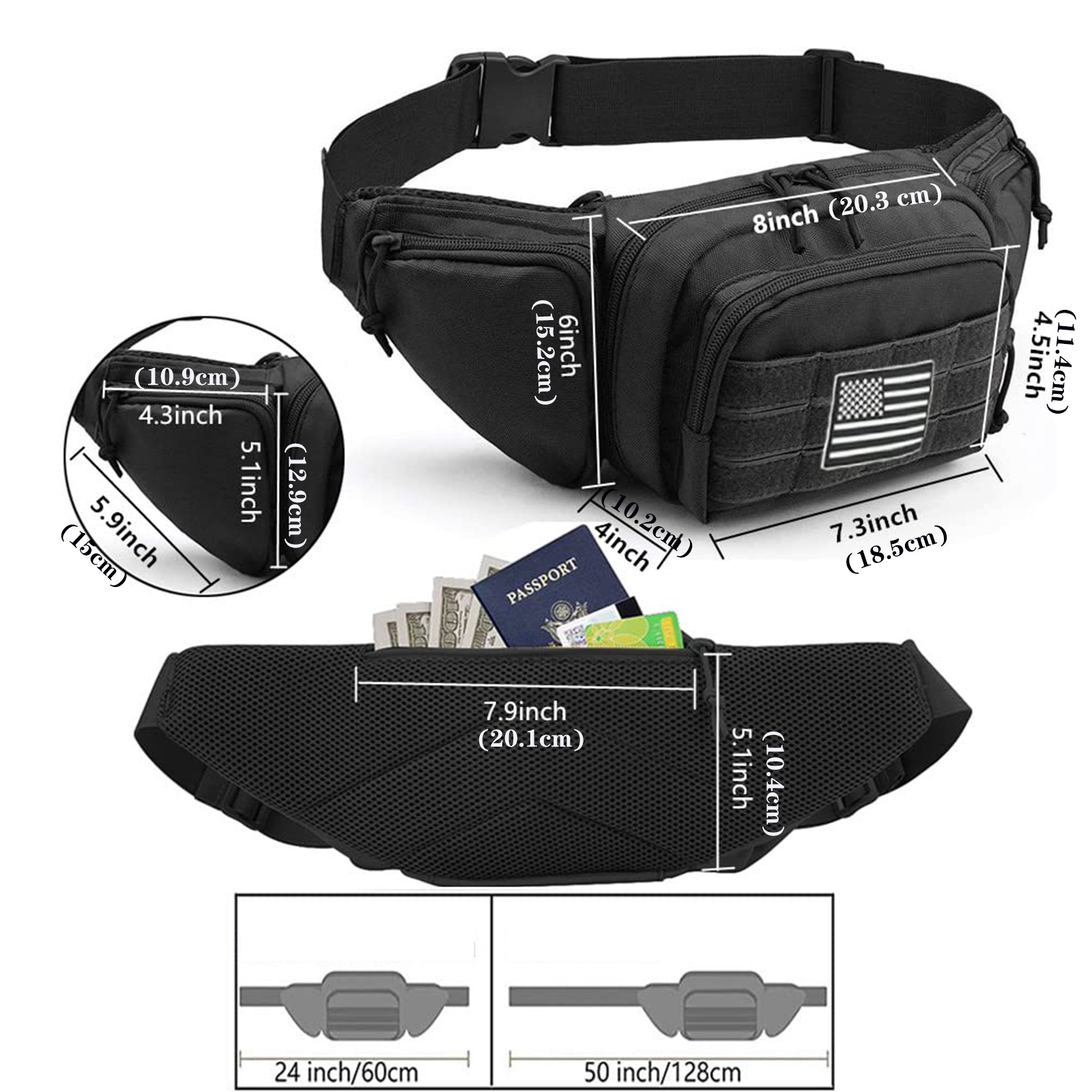 Tactical Fanny Pack Gun Holste - Edc Carry Bag For Men ulasan dan harga