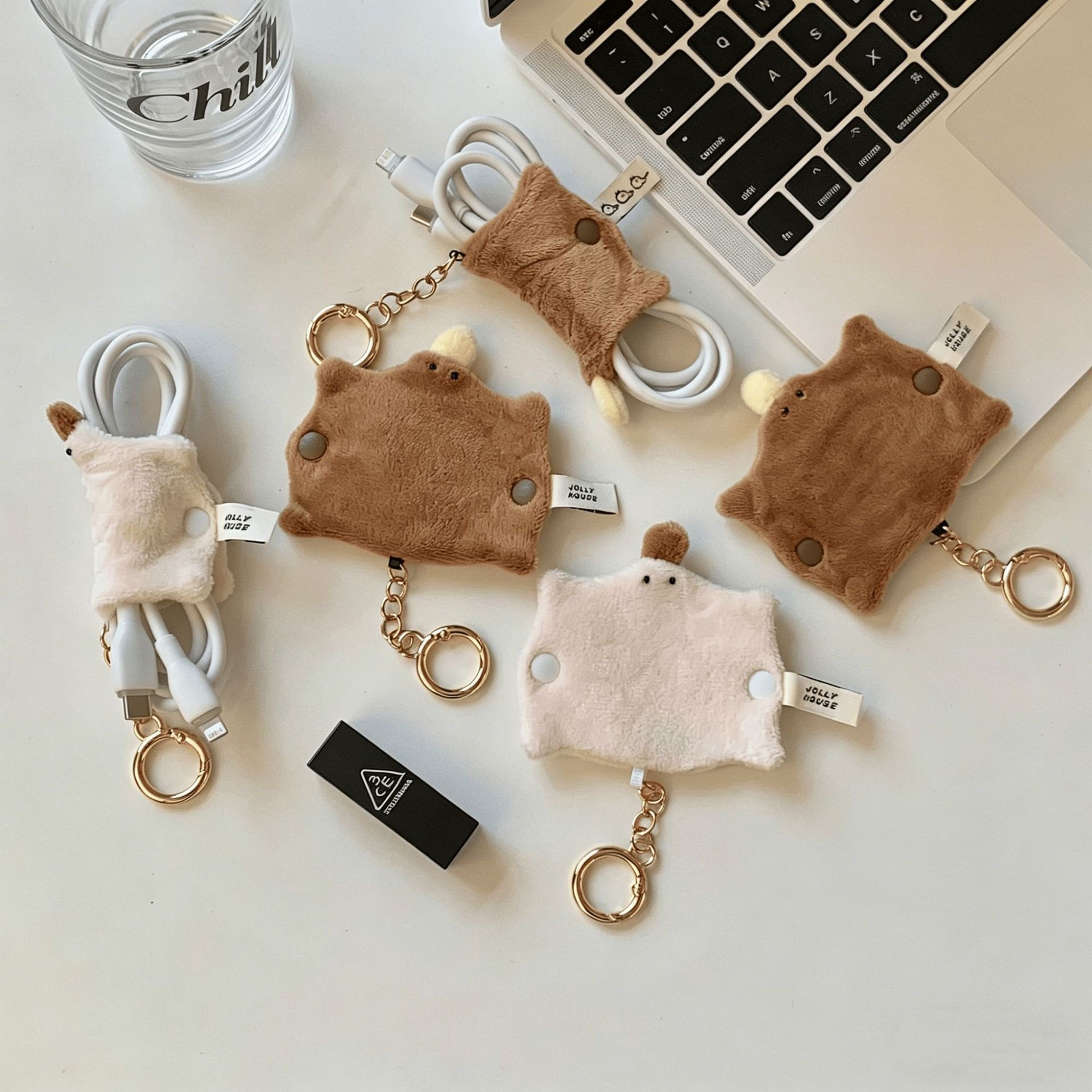 Kawaii Platypus Plush Cable Or - Cable Winder Keychain ulasan dan harga