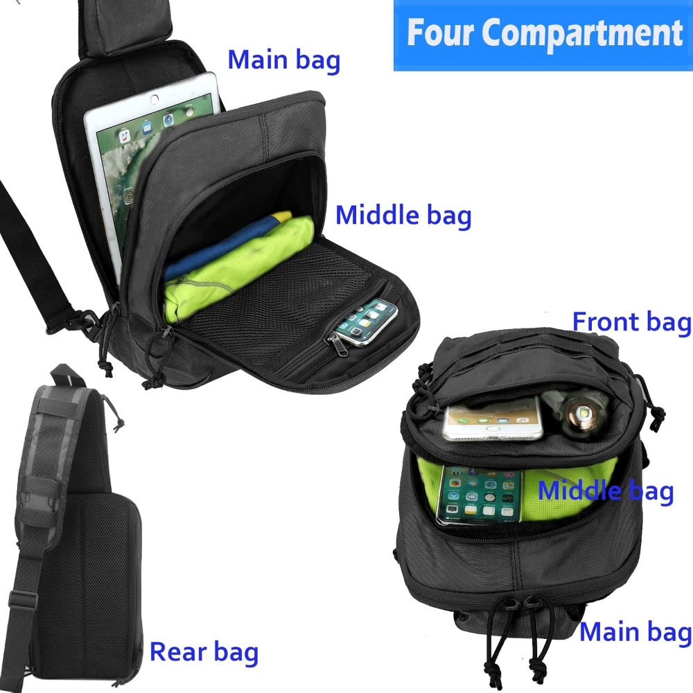 Tactical Sling Chest Bag EDC S - Edc Concealed Carry Backpack ulasan dan harga