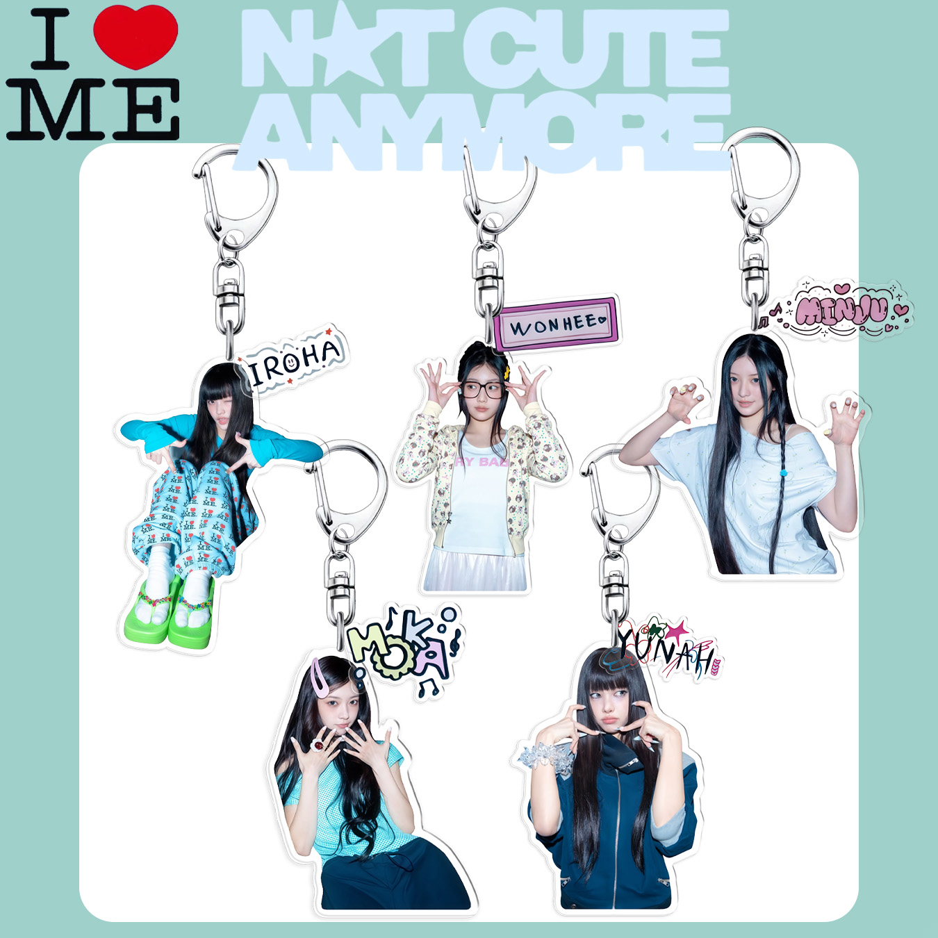 Illit Keychain, Wonhee, Iroha, - Carabiner Keychain ulasan dan harga