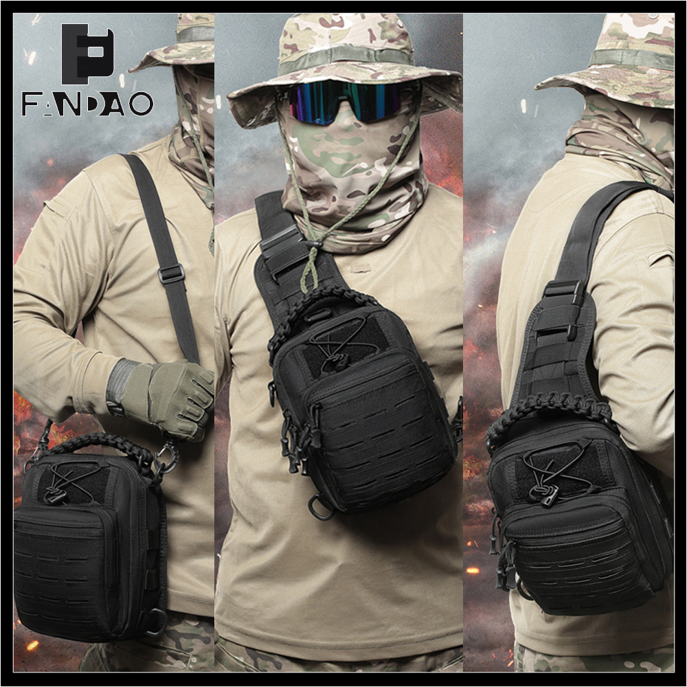 Tactical Sling Bag Pouch Multi - Edc Pistol Carry Bag ulasan dan harga