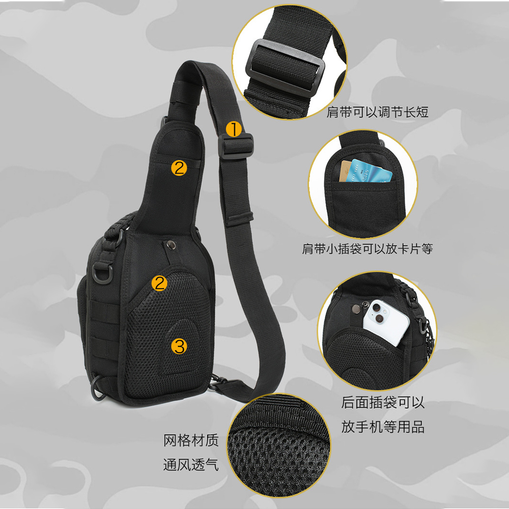 Tactical Sling Bag Pouch Multi - Edc Pistol Carry Bag ulasan dan harga