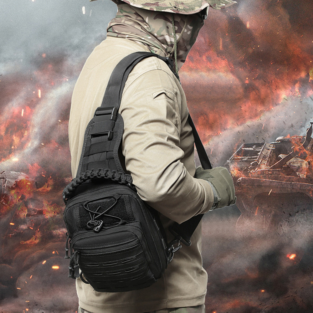 Tactical Sling Bag Pouch Multi - Edc Pistol Carry Bag ulasan dan harga