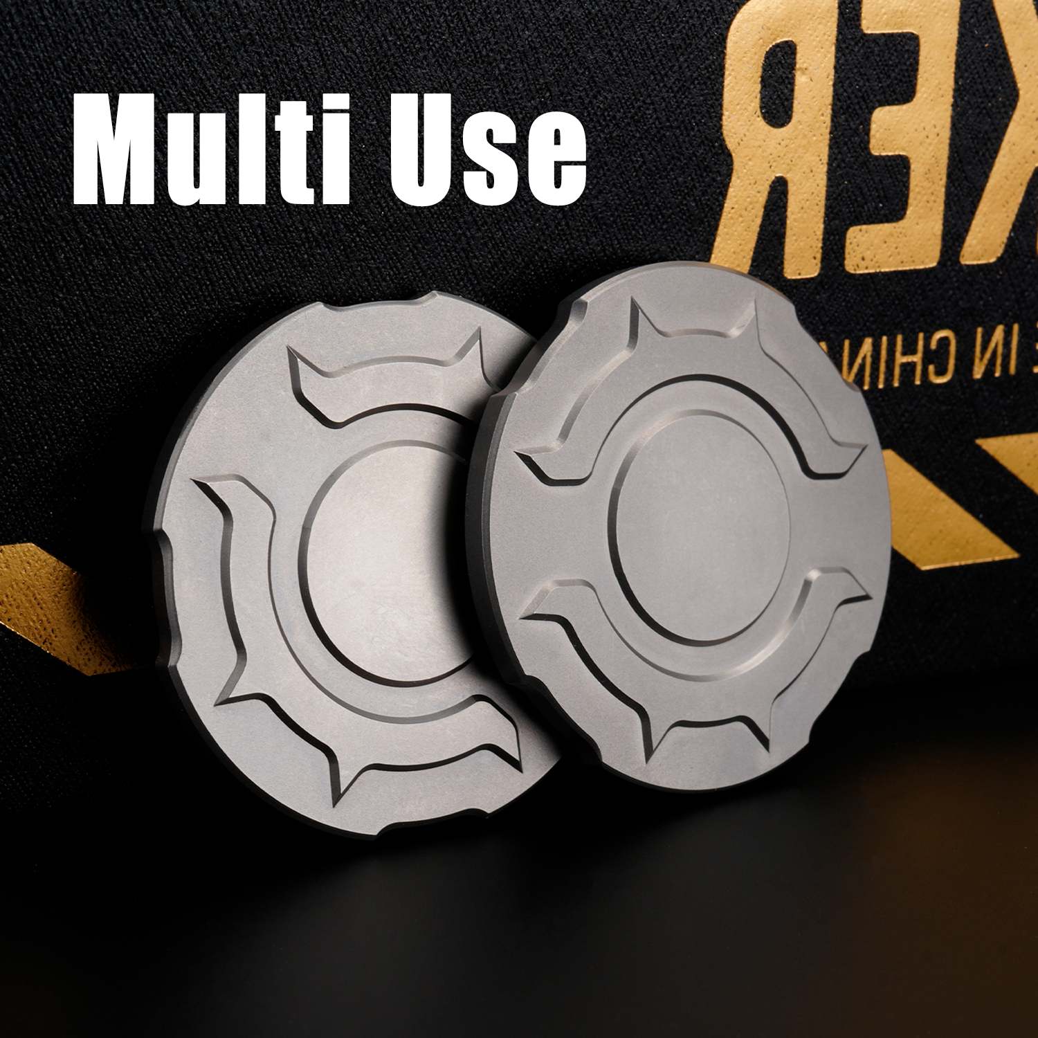 Titanium Alloy Poker Chip Fidg - Edc Carry Coins ulasan dan harga
